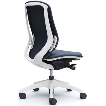 シルフィー 肘なし 背クッション ハイ ホワイトボディ ハンガー無 ランバー無 樹脂脚 オカムラ(岡村製作所)