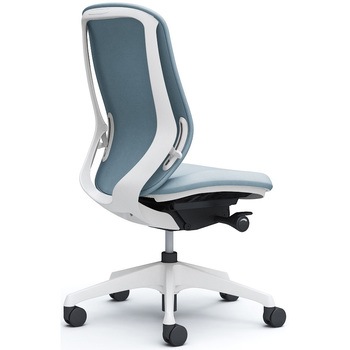 シルフィー 肘なし 背クッション ハイ ホワイトボディ ハンガー無 ランバー無 樹脂脚 オカムラ(岡村製作所)