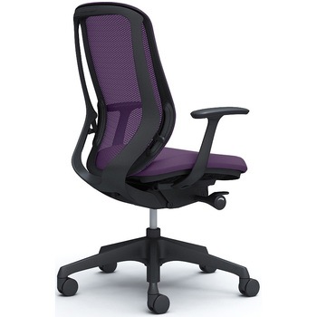 シルフィー 固定肘 背メッシュ ハイ ブラックボディ ハンガー無 ランバー無 樹脂脚 - オカムラ(岡村製作所)