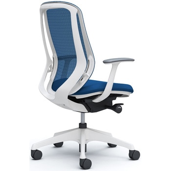 シルフィー 固定肘 背メッシュ ハイ ホワイトボディ ハンガー無 ランバー無 樹脂脚 - オカムラ(岡村製作所)