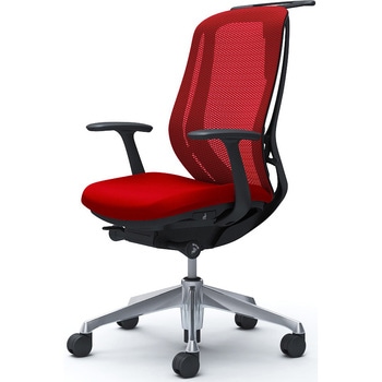 シルフィー 固定肘 背メッシュ ハイ ブラックボディ ハンガー有 ランバー無 アルミ脚 オカムラ(岡村製作所)