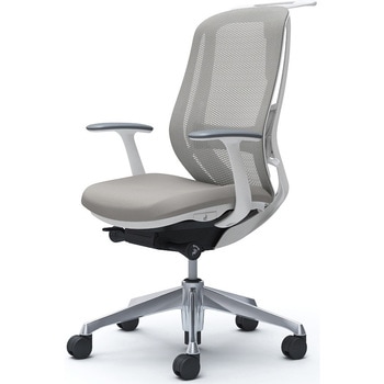 シルフィー 固定肘 背メッシュ ハイ ホワイトボディ ハンガー有 ランバー有 アルミ脚 オカムラ(岡村製作所)