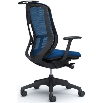 シルフィー 固定肘 背メッシュ ハイ ブラックボディ ハンガー有 ランバー無 樹脂脚 オカムラ(岡村製作所)