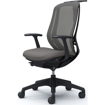 シルフィー 固定肘 背メッシュ ハイ ブラックボディ ハンガー有 ランバー無 樹脂脚 オカムラ(岡村製作所)