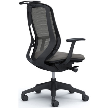 シルフィー 固定肘 背メッシュ ハイ ブラックボディ ハンガー有 ランバー無 樹脂脚 オカムラ(岡村製作所)