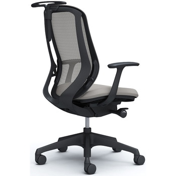 シルフィー 固定肘 背メッシュ ハイ ブラックボディ ハンガー有 ランバー無 樹脂脚 オカムラ(岡村製作所)