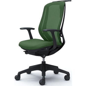 シルフィー 固定肘 背メッシュ ハイ ブラックボディ ハンガー有 ランバー無 樹脂脚 オカムラ(岡村製作所)