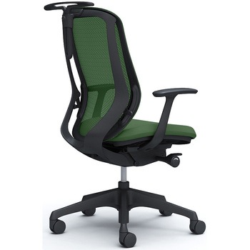 シルフィー 固定肘 背メッシュ ハイ ブラックボディ ハンガー有 ランバー無 樹脂脚 オカムラ(岡村製作所)