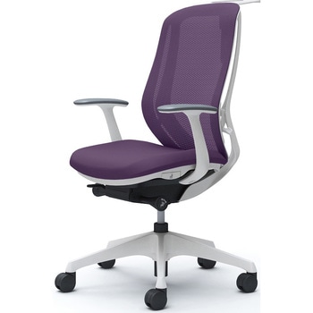 シルフィー 固定肘 背メッシュ ハイ ホワイトボディ ハンガー有 ランバー無 樹脂脚 - オカムラ(岡村製作所)