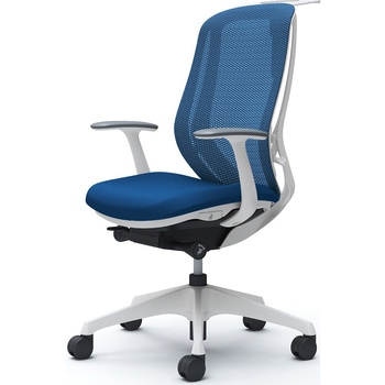 シルフィー 固定肘 背メッシュ ハイ ホワイトボディ ハンガー有 ランバー無 樹脂脚 - オカムラ(岡村製作所)