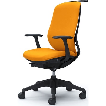 シルフィー 固定肘 背クッション ハイ ブラックボディ ハンガー有 ランバー無 樹脂脚 オカムラ(岡村製作所)