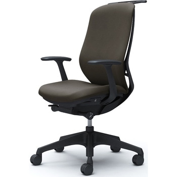 シルフィー 固定肘 背クッション ハイ ブラックボディ ハンガー有 ランバー無 樹脂脚 オカムラ(岡村製作所)