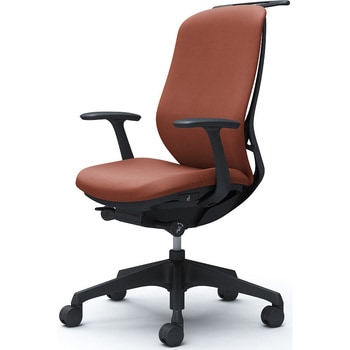 シルフィー 固定肘 背クッション ハイ ブラックボディ ハンガー有 ランバー無 樹脂脚 オカムラ(岡村製作所)