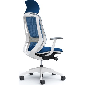 シルフィー固定肘 背メッシュEXハイ ホワイトボディ ハンガー無 ランバー有 樹脂脚 - オカムラ(岡村製作所)