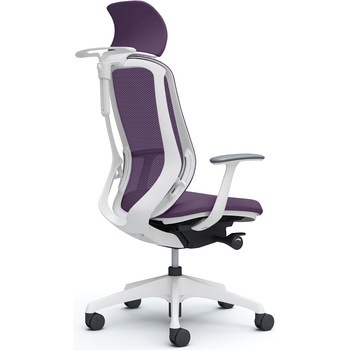 シルフィー固定肘 背メッシュEXハイ ホワイトボディ ハンガー有 ランバー無 樹脂脚 オカムラ(岡村製作所)