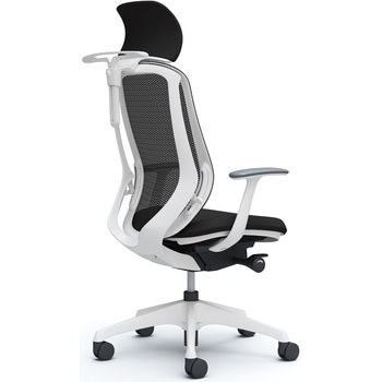 シルフィー固定肘 背メッシュEXハイ ホワイトボディ ハンガー有 ランバー無 樹脂脚 オカムラ(岡村製作所)