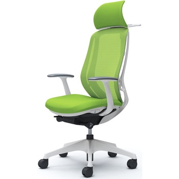 シルフィー固定肘 背メッシュEXハイ ホワイトボディ ハンガー有 ランバー無 樹脂脚 オカムラ(岡村製作所)