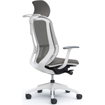 シルフィー固定肘 背メッシュEXハイ ホワイトボディ ハンガー有 ランバー無 樹脂脚 オカムラ(岡村製作所)