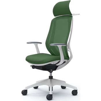 シルフィー固定肘 背メッシュEXハイ ホワイトボディ ハンガー有 ランバー無 樹脂脚 オカムラ(岡村製作所)