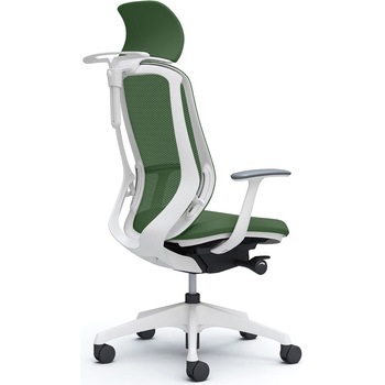 シルフィー固定肘 背メッシュEXハイ ホワイトボディ ハンガー有 ランバー無 樹脂脚 オカムラ(岡村製作所)