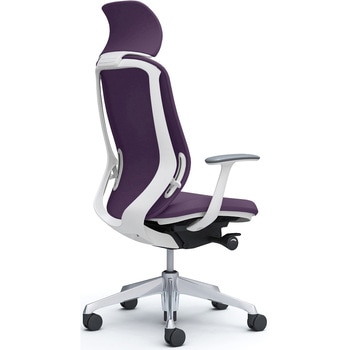 シルフィー固定肘 背クッションEXハイ ホワイトボディ ハンガー無 ランバー無 アルミ脚 オカムラ(岡村製作所)