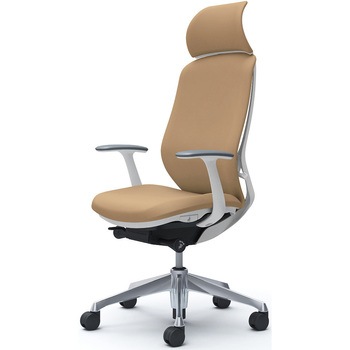 シルフィー固定肘 背クッションEXハイ ホワイトボディ ハンガー無 ランバー無 アルミ脚 オカムラ(岡村製作所)