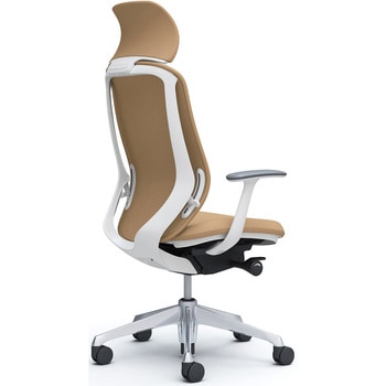 シルフィー固定肘 背クッションEXハイ ホワイトボディ ハンガー無 ランバー無 アルミ脚 オカムラ(岡村製作所)