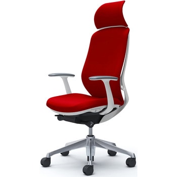 シルフィー固定肘 背クッションEXハイ ホワイトボディ ハンガー無 ランバー無 アルミ脚 オカムラ(岡村製作所)