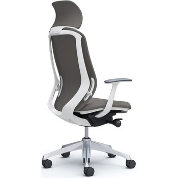 シルフィー固定肘 背クッションEXハイ ホワイトボディ ハンガー無 ランバー無 アルミ脚 オカムラ(岡村製作所)