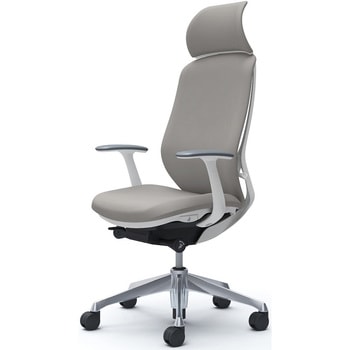 シルフィー固定肘 背クッションEXハイ ホワイトボディ ハンガー無 ランバー無 アルミ脚 オカムラ(岡村製作所)