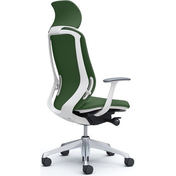 シルフィー固定肘 背クッションEXハイ ホワイトボディ ハンガー無 ランバー無 アルミ脚 オカムラ(岡村製作所)