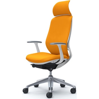 シルフィー固定肘 背クッションEXハイ ホワイトボディ ハンガー無 ランバー無 アルミ脚 オカムラ(岡村製作所)