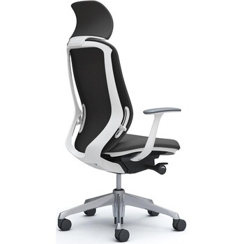 シルフィー固定肘 背クッションEXハイ ホワイトボディ ハンガー無 ランバー無 アルミ脚 オカムラ(岡村製作所)