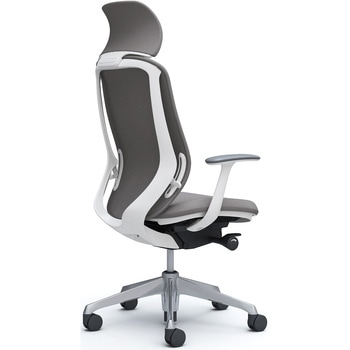 シルフィー固定肘 背クッションEXハイ ホワイトボディ ハンガー無 ランバー無 アルミ脚 オカムラ(岡村製作所)