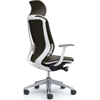 シルフィー固定肘 背クッションEXハイ ホワイトボディ ハンガー無 ランバー無 アルミ脚 オカムラ(岡村製作所)