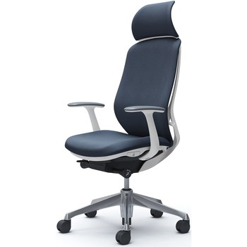 シルフィー固定肘 背クッションEXハイ ホワイトボディ ハンガー無 ランバー無 アルミ脚 オカムラ(岡村製作所)