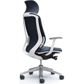 シルフィー固定肘 背クッションEXハイ ホワイトボディ ハンガー無 ランバー無 アルミ脚 オカムラ(岡村製作所)