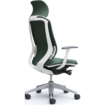 シルフィー固定肘 背クッションEXハイ ホワイトボディ ハンガー無 ランバー無 アルミ脚 オカムラ(岡村製作所)