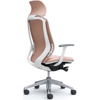 シルフィー固定肘 背クッションEXハイ ホワイトボディ ハンガー無 ランバー無 アルミ脚 オカムラ(岡村製作所)