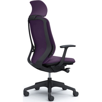 シルフィー固定肘 背クッションEXハイ ブラックボディ ハンガー無 ランバー無 樹脂脚 オカムラ(岡村製作所)