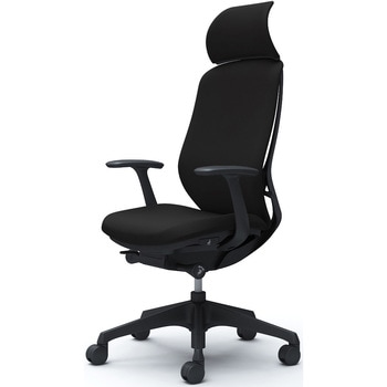 シルフィー固定肘 背クッションEXハイ ブラックボディ ハンガー無 ランバー無 樹脂脚 オカムラ(岡村製作所)