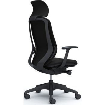 シルフィー固定肘 背クッションEXハイ ブラックボディ ハンガー無 ランバー無 樹脂脚 オカムラ(岡村製作所)