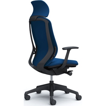 シルフィー固定肘 背クッションEXハイ ブラックボディ ハンガー無 ランバー無 樹脂脚 オカムラ(岡村製作所)