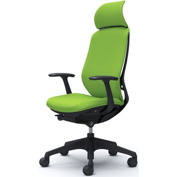 シルフィー固定肘 背クッションEXハイ ブラックボディ ハンガー無 ランバー無 樹脂脚 オカムラ(岡村製作所)