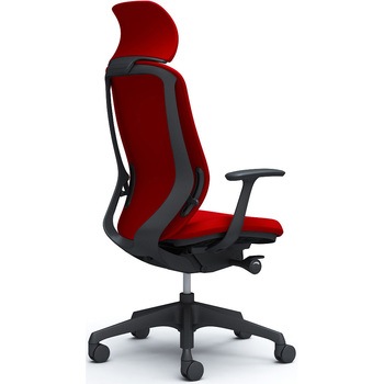 シルフィー固定肘 背クッションEXハイ ブラックボディ ハンガー無 ランバー無 樹脂脚 オカムラ(岡村製作所)