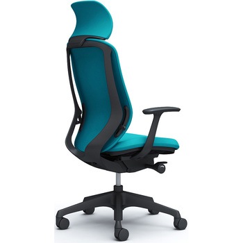 シルフィー固定肘 背クッションEXハイ ブラックボディ ハンガー無 ランバー無 樹脂脚 オカムラ(岡村製作所)