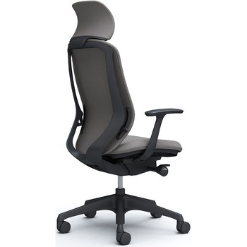 シルフィー固定肘 背クッションEXハイ ブラックボディ ハンガー無 ランバー無 樹脂脚 オカムラ(岡村製作所)