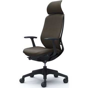 シルフィー固定肘 背クッションEXハイ ブラックボディ ハンガー無 ランバー無 樹脂脚 オカムラ(岡村製作所)