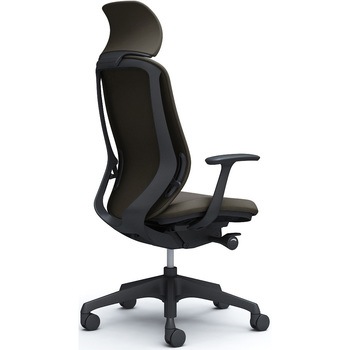 シルフィー固定肘 背クッションEXハイ ブラックボディ ハンガー無 ランバー無 樹脂脚 オカムラ(岡村製作所)