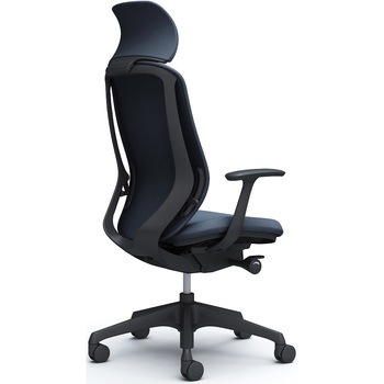 シルフィー固定肘 背クッションEXハイ ブラックボディ ハンガー無 ランバー無 樹脂脚 オカムラ(岡村製作所)